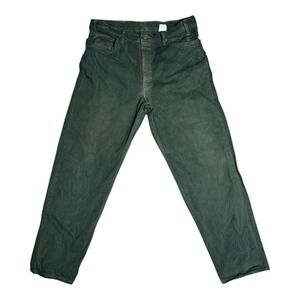 VTG Levi 555 Green Made In USA 90s Faded 34X31 Grunge Relaxed‎ Fit Straight Leg